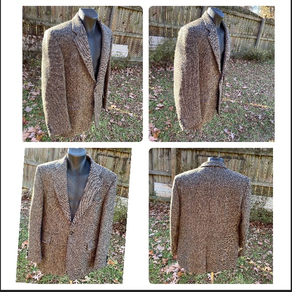 Harris Tweed Alexander London Gray Wool Sport Coat 52 - Picture 13 of 17